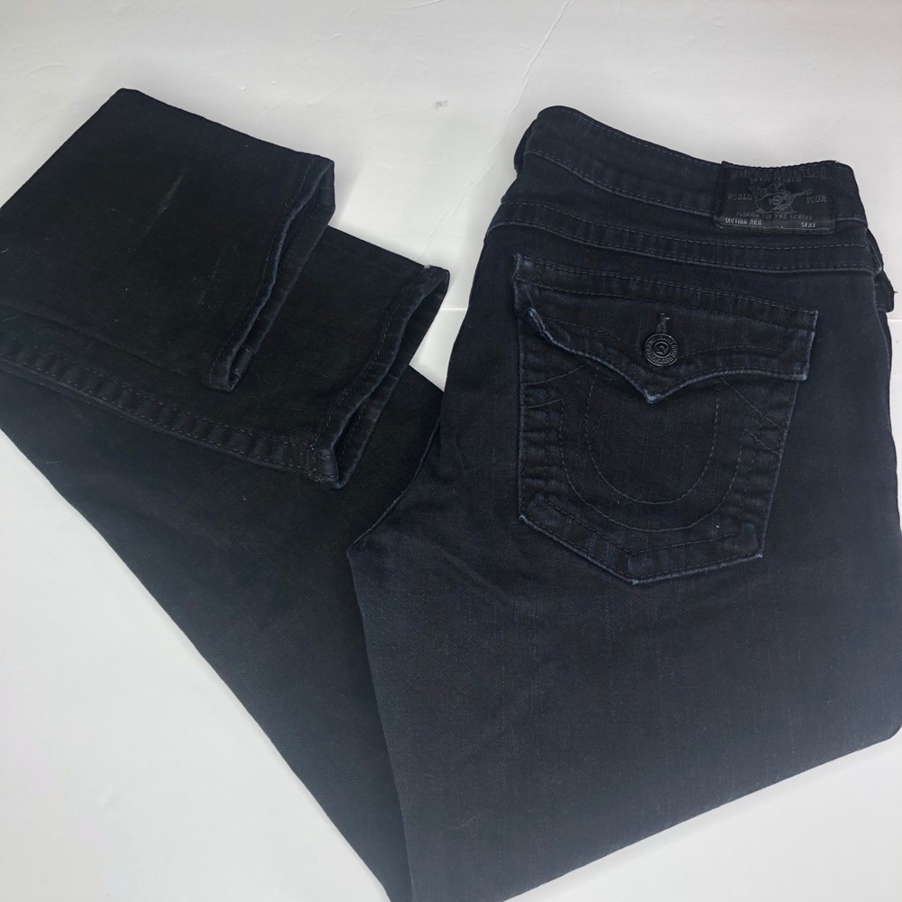 True Religion Womens Black 32 Julie Skinny Jeans in EUC 🇺🇸
